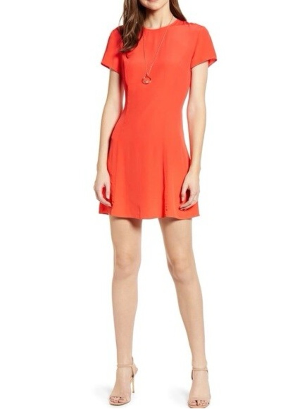 Something Navy red poppy mini dress